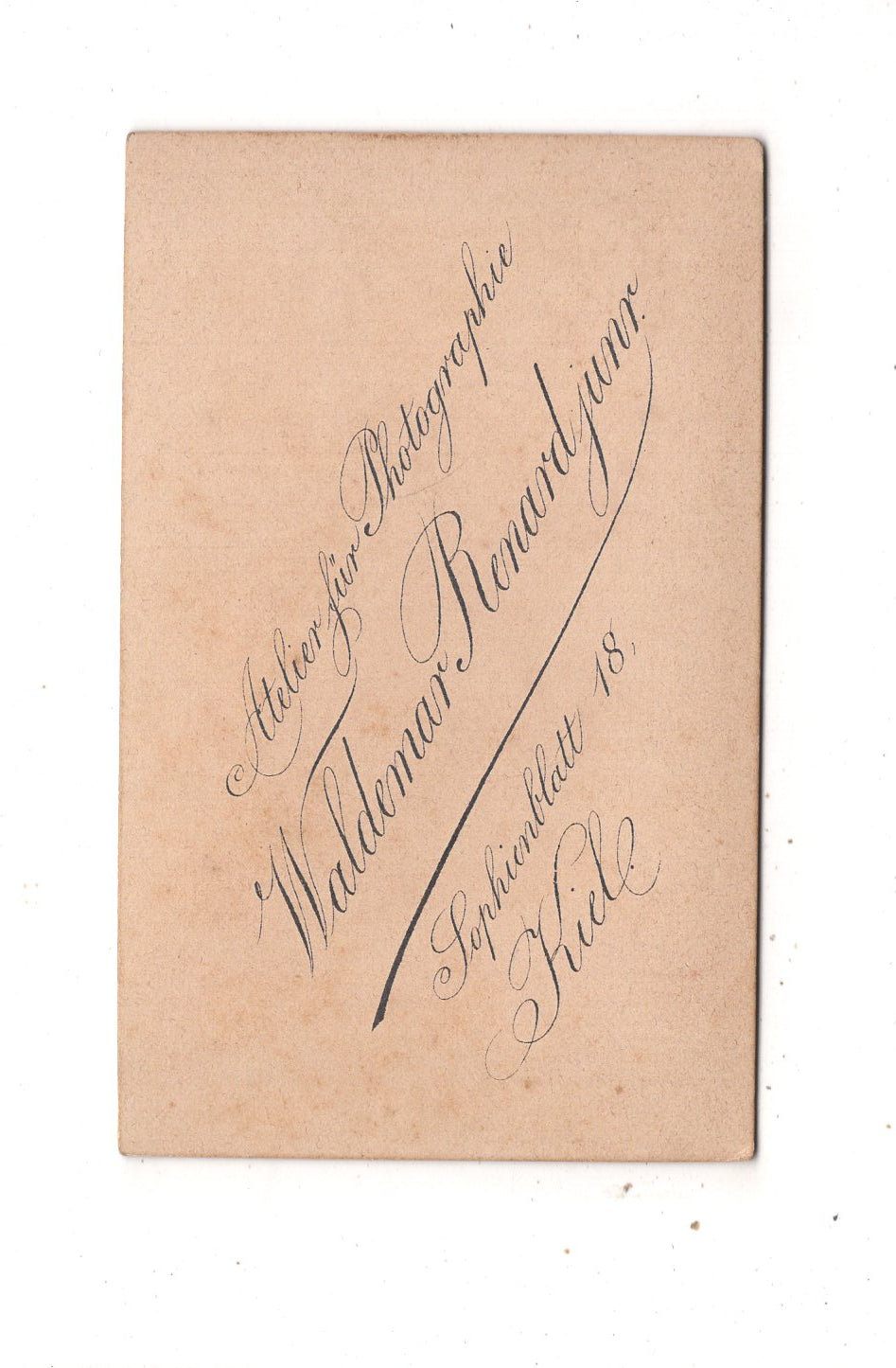 Fotografie Soldat - Kiel 1880er