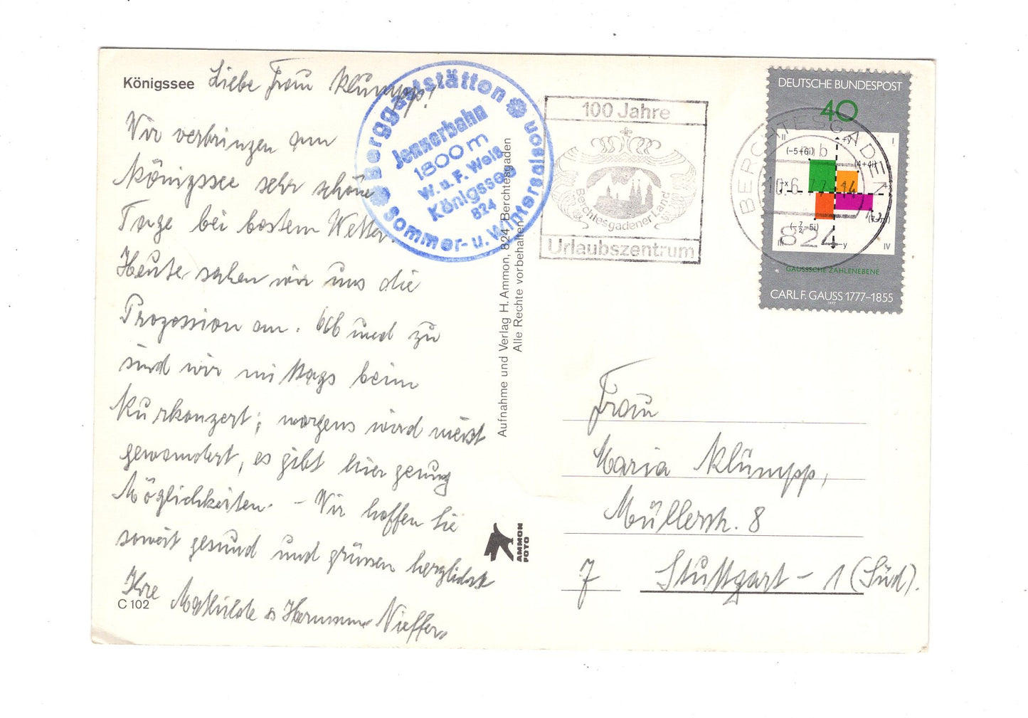 Ansichtskarte Königssee