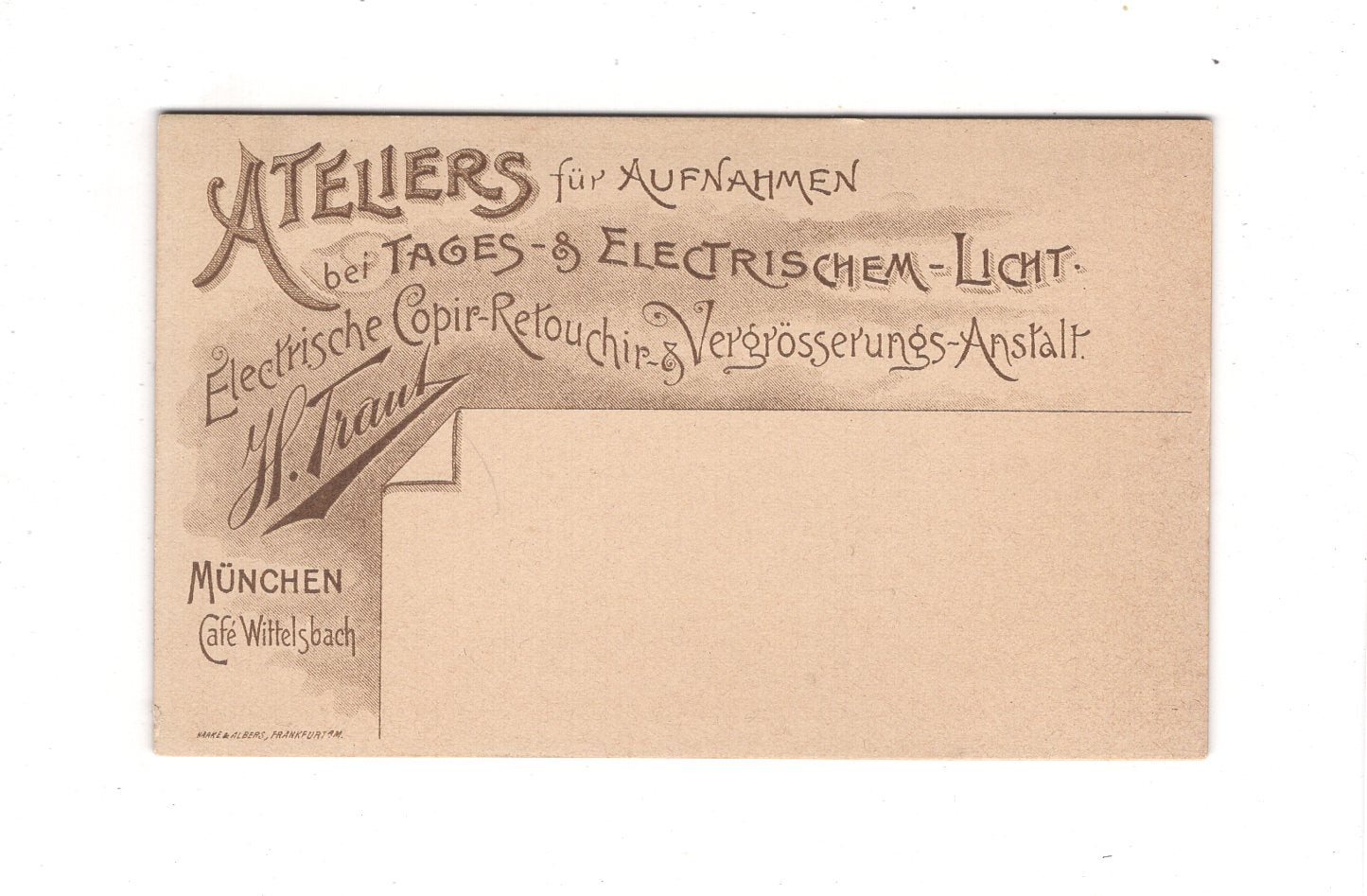 Fotografie Herrenportrait - München 1890er / CDV C1-22