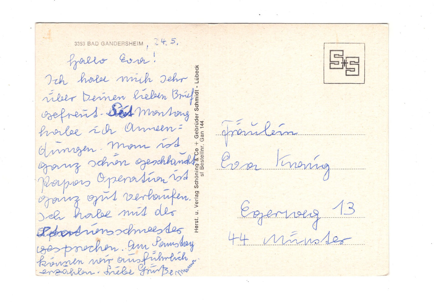 Ansichtskarte Bad Gandersheim / Hotel am Kurpark +++