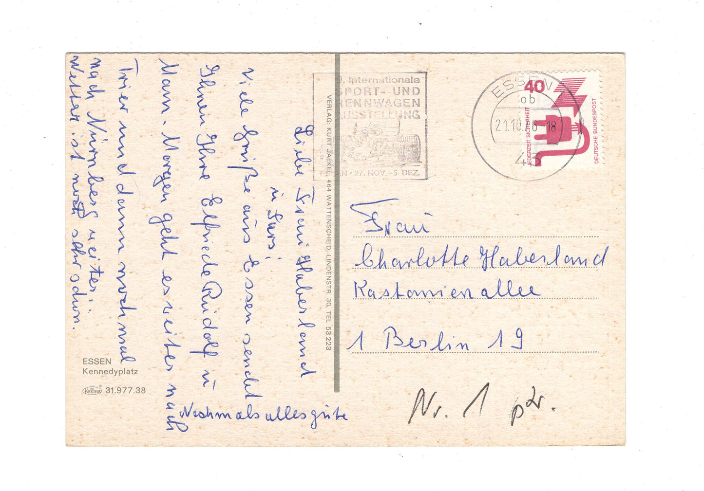 Ansichtskarte Essen an der Ruhr / Kennedyplatz / G1-59