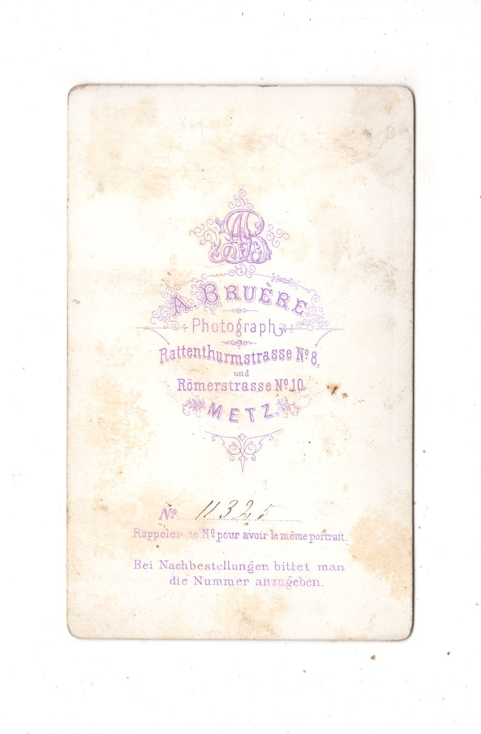 Fotografie Soldaten - Metz 1870er