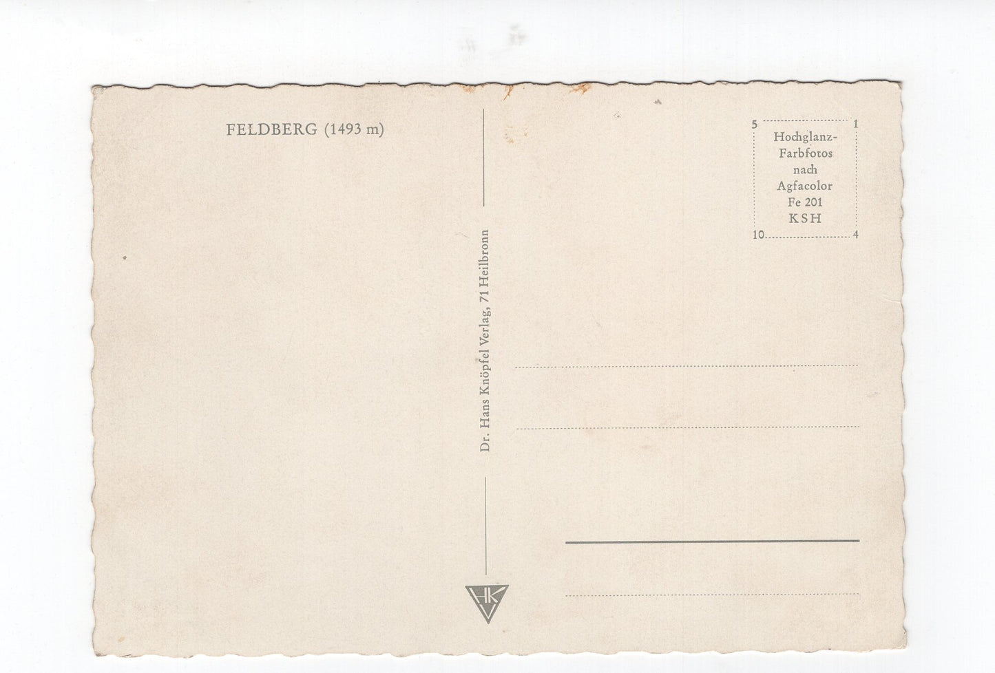 Ansichtskarte Feldberg im Schwarzwald