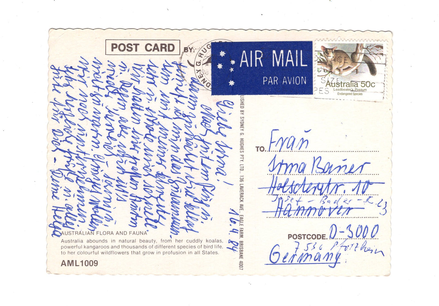 Ansichtskarte Australia / Australien