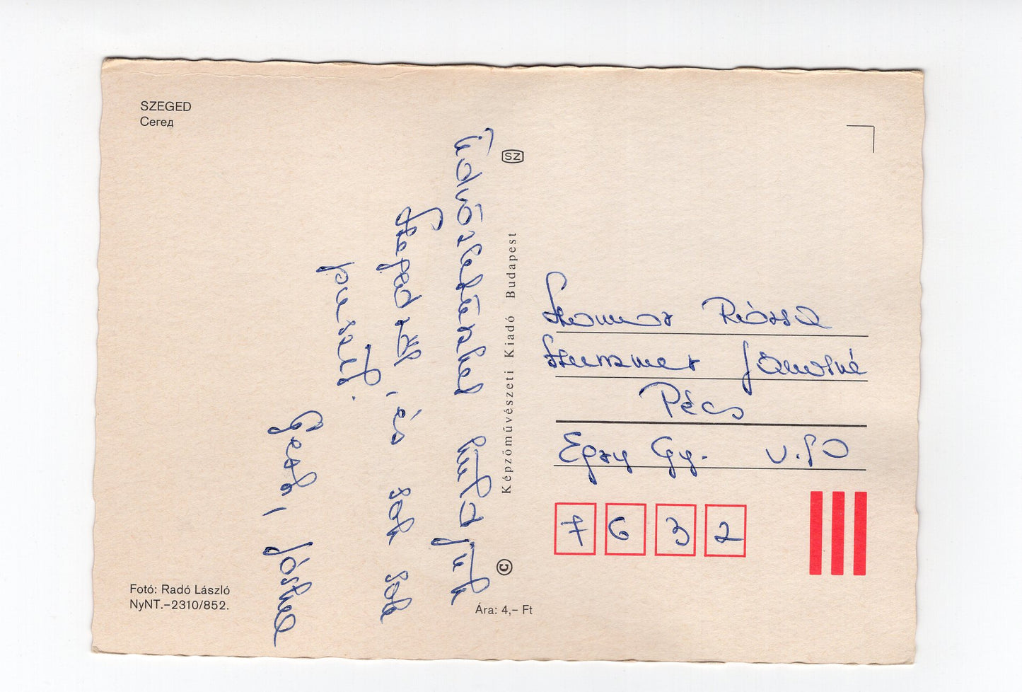 Ansichtskarte Szeged / Ungarn