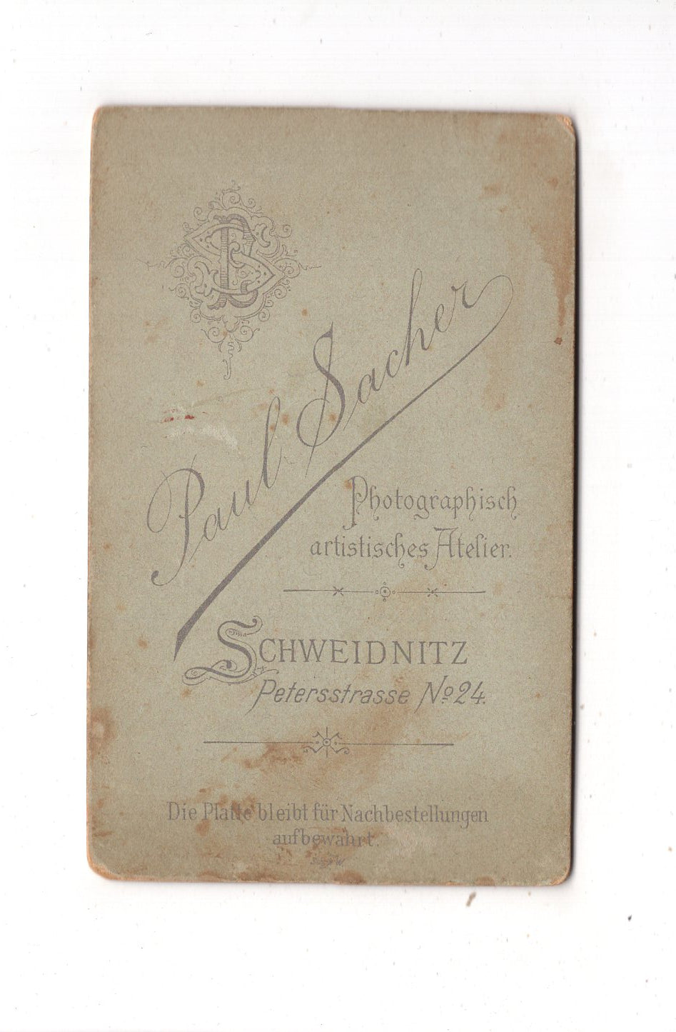 Fotografie Niedliches kleines Mädchen - Schweidnitz Swidnica 1880er / CDV M1-27