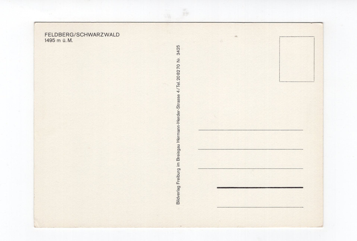 Ansichtskarte Feldberg / Schwarzwald