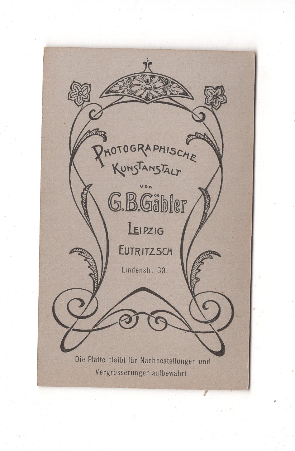 Fotografie Schönes Kinderbild / Baby - Leipzig-Eutritzsch 1900er / CDV N1-10