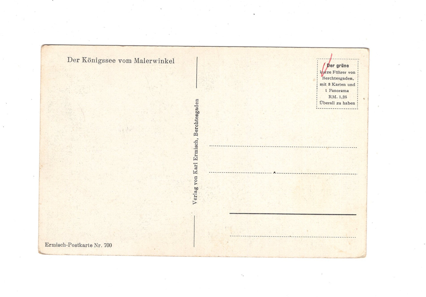 Ansichtskarte Königssee vom Malerwinkel