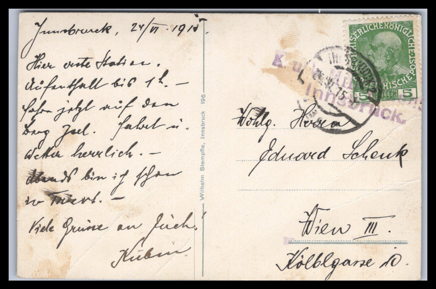 Ansichtskarte Innsbruck vom Berg Isel - Tirol - Österreich