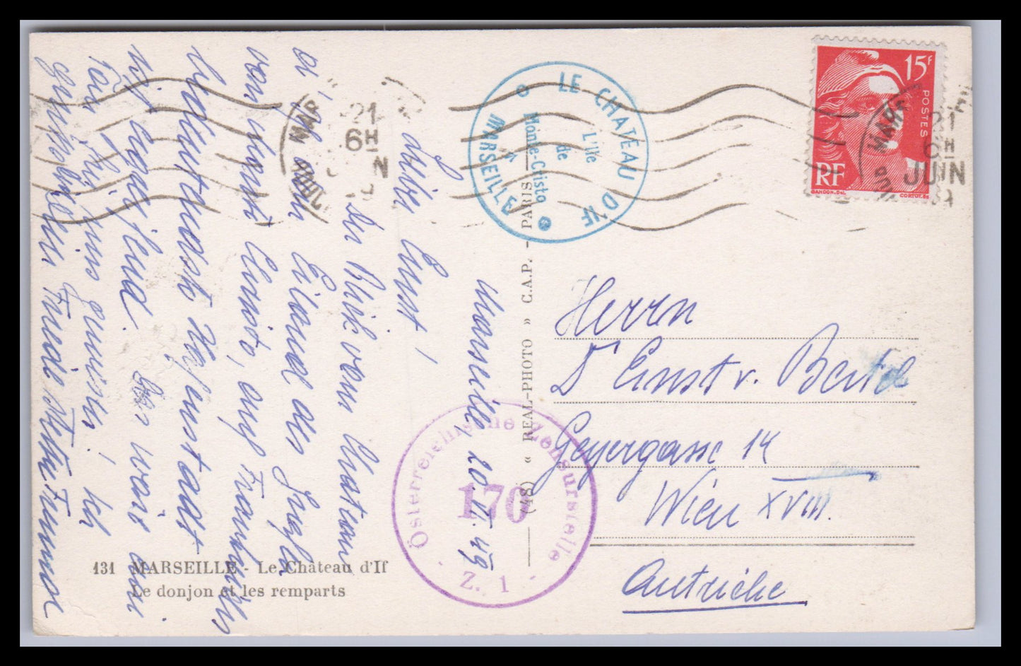 Ansichtskarte Marseille / Le Chateau d´ If - Frankreich