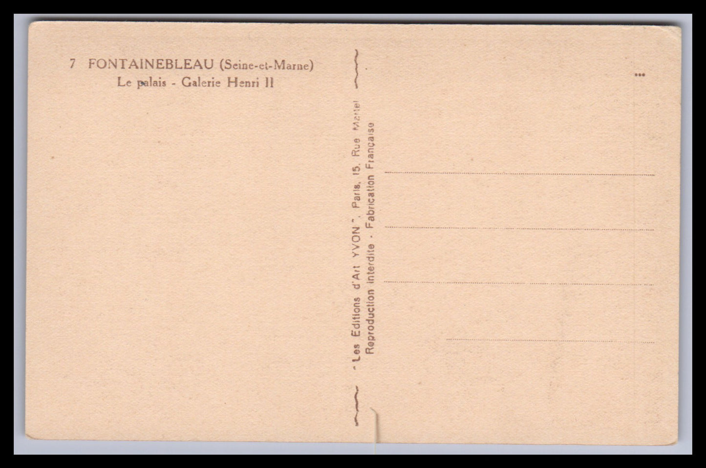 Ansichtskarte Fontainebleau / Le Chateau - Frankreich