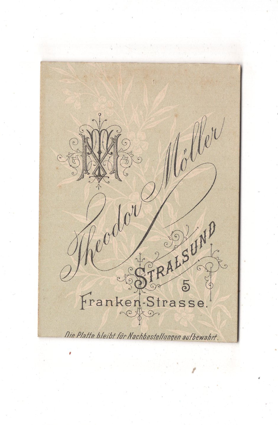 Fotografie Niedliches kleines Mädchen - Stralsund 1880er / CDV M1-27