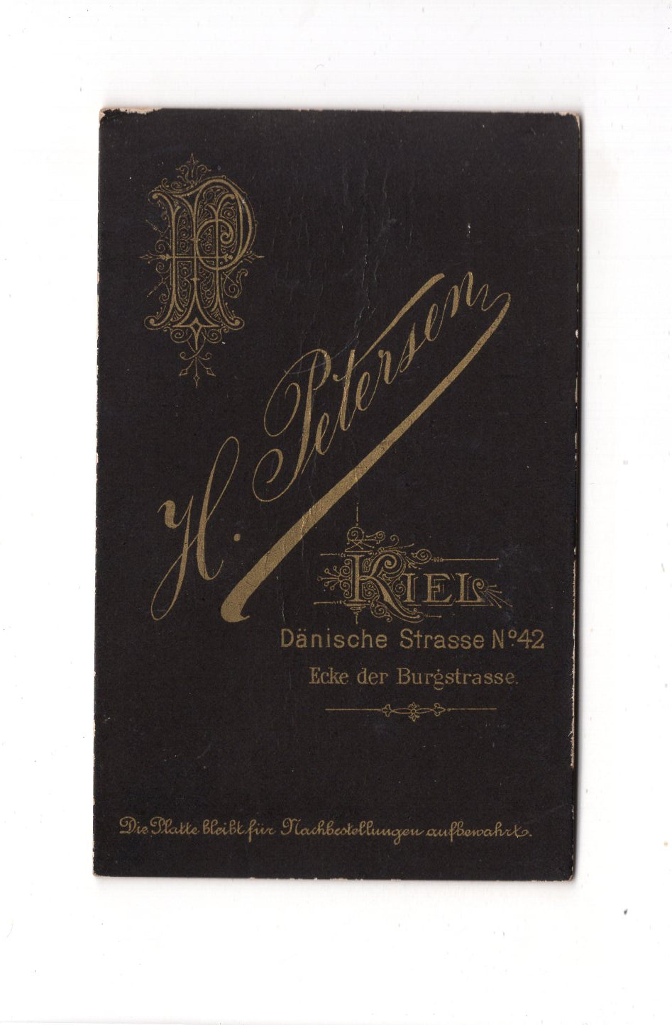 Fotografie Damenportrait - Kiel 1880er / CDV C1-05