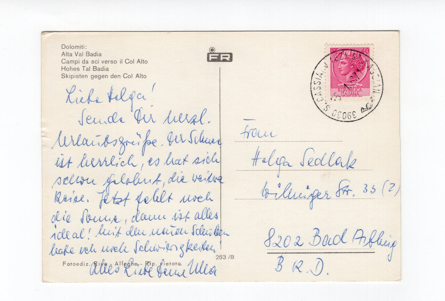 Ansichtskarte Dolomiten / Alta Val Badia / Südtirol / Italien