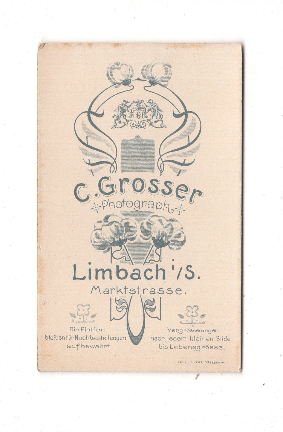 Fotografie Schönes Kinderbild / Baby - Limbach 1890er / CDV N1-10