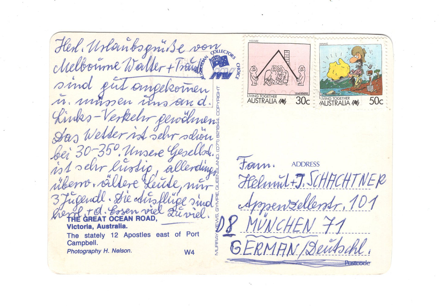 Ansichtskarte Victoria / Great Ocean Road / Australien