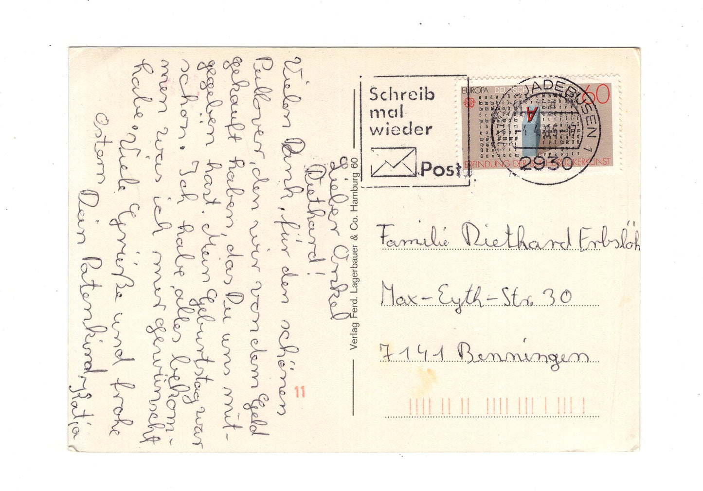 Ansichtskarte Varel - Stadt am Jadebusen