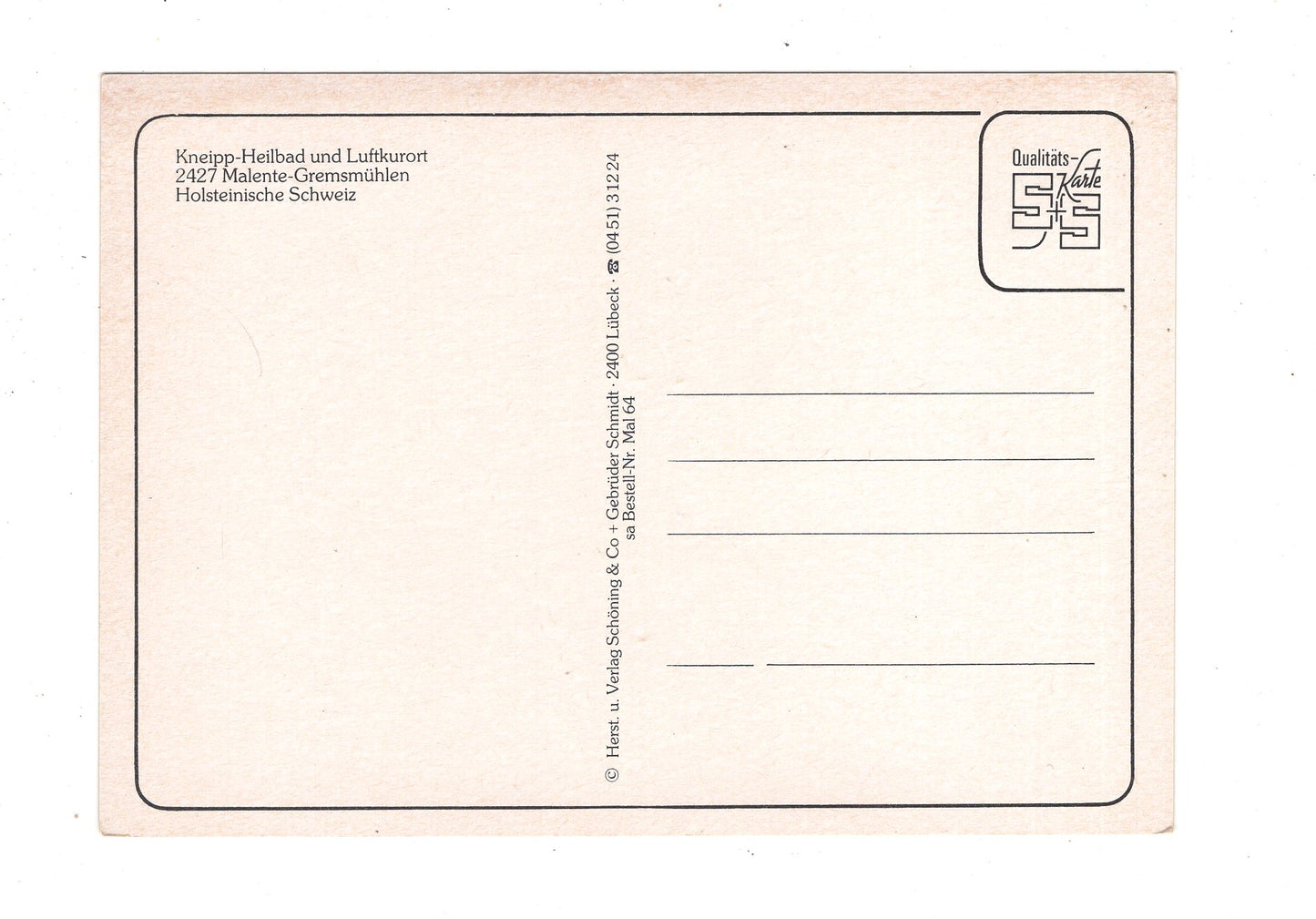 Ansichtskarte Malente-Gremsmühlen / Holsteinische Schweiz / L1-67