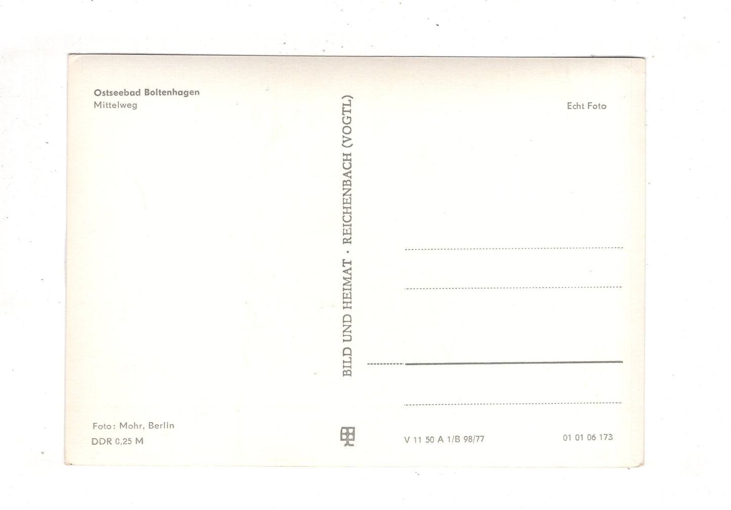 Ansichtskarte Ostseebad Boltenhagen / Mittelweg / J1-67