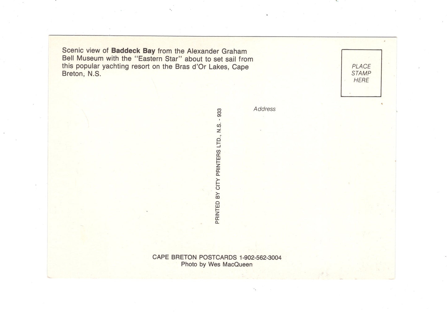 Ansichtskarte Baddeck Bay / Cape Breton / Kanada