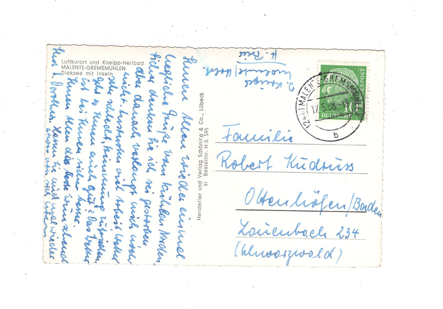 Ansichtskarte Malente-Gremsmühlen / Dieksee mit Inseln / L1-67