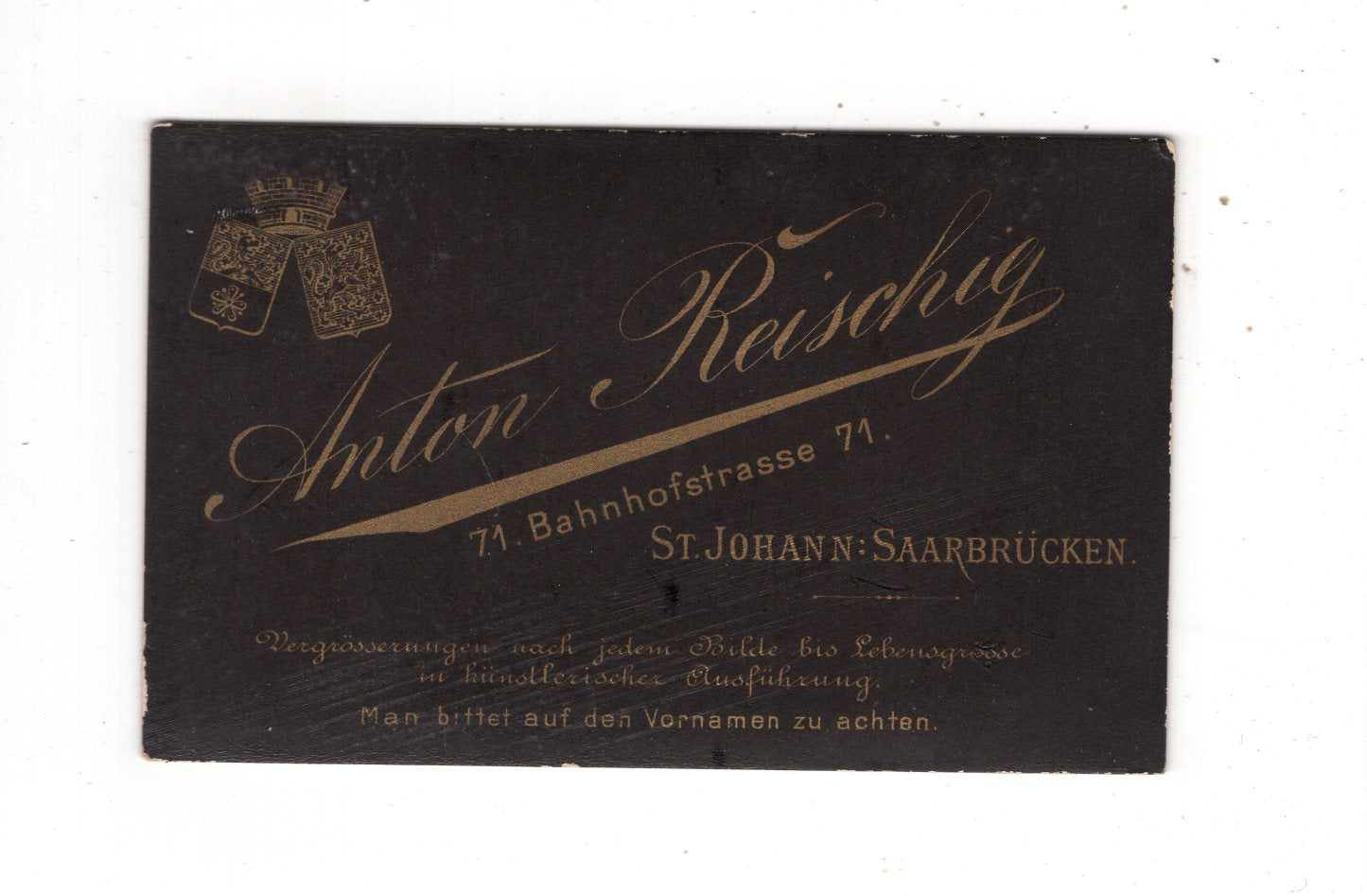 Fotografie Damenportrait - St. Johann-Saarbrücken 1880er / CDV N1-15