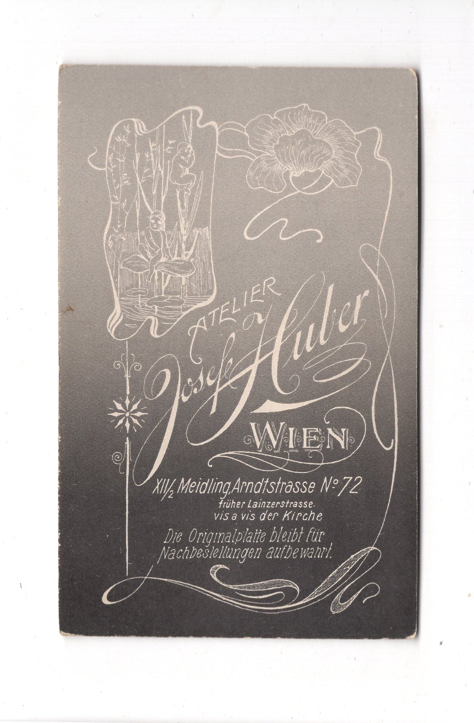 Fotografie Herrenportrait - Wien 1910er / CDV C1-23