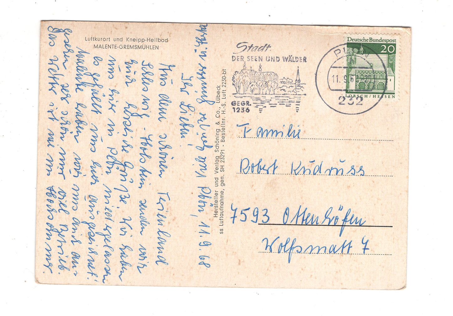 Ansichtskarte Malente-Gremsmühlen / L1-67