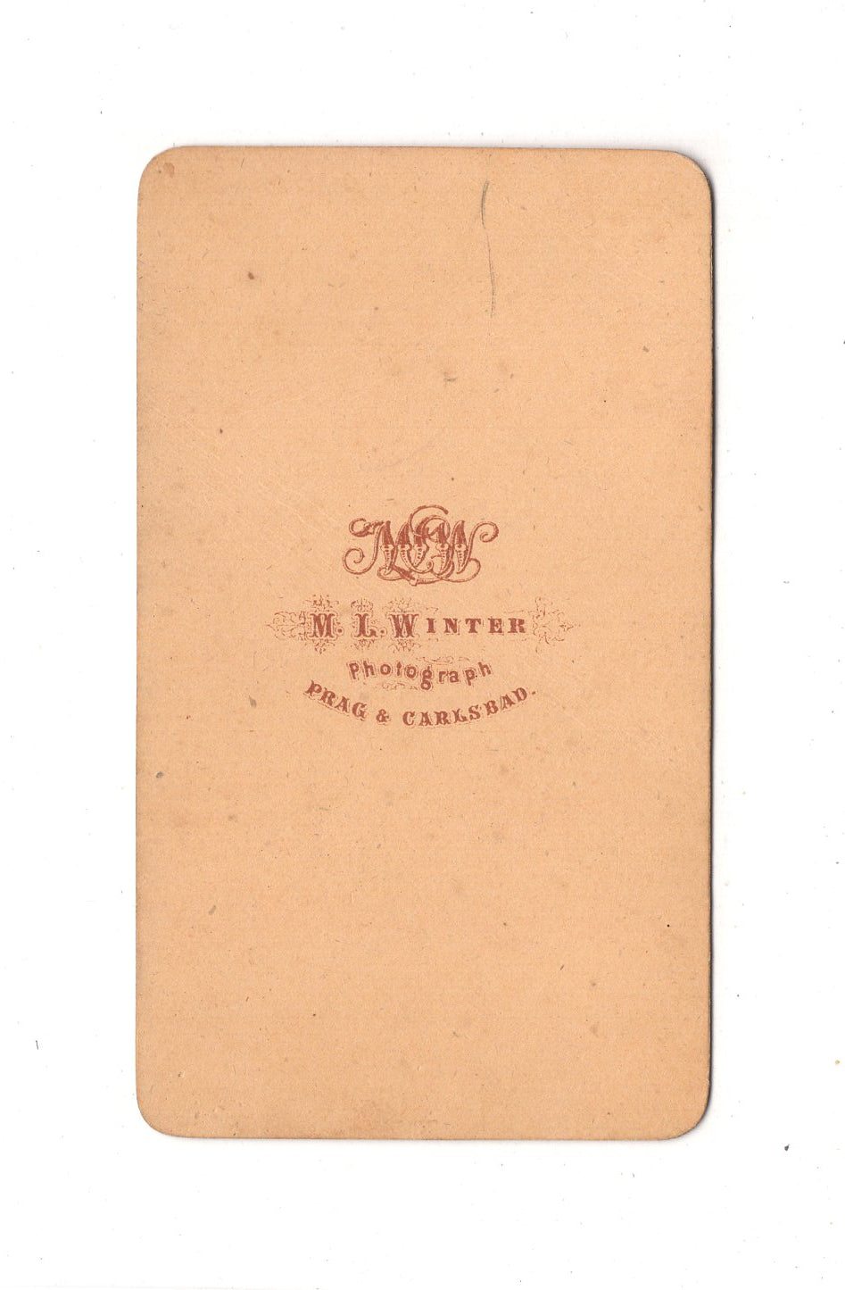 Fotografie Herrenportrait - Prag & Karlsbad um 1870