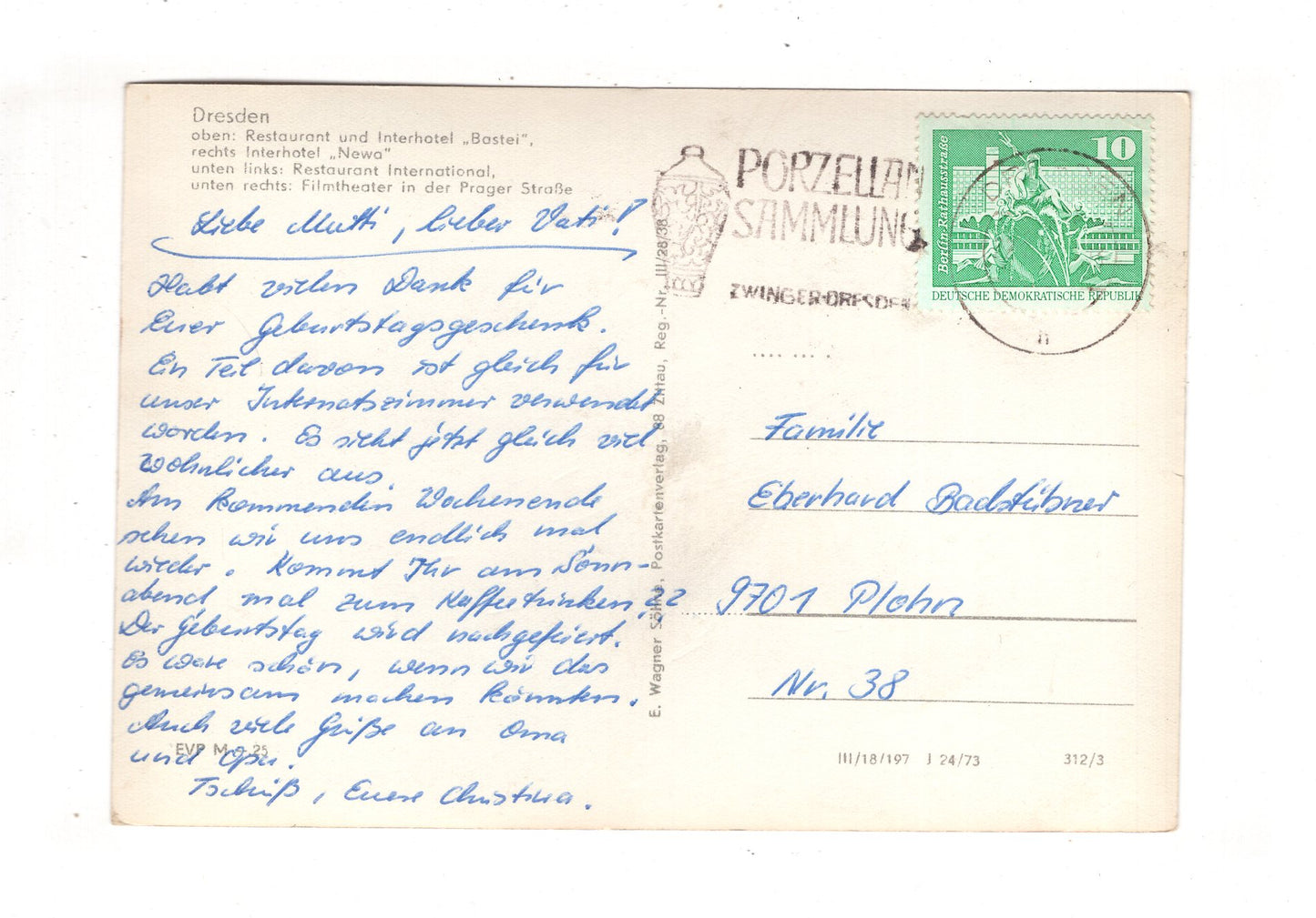 Ansichtskarte Dresden DDR / Interhotel Newa +++ / I1-69