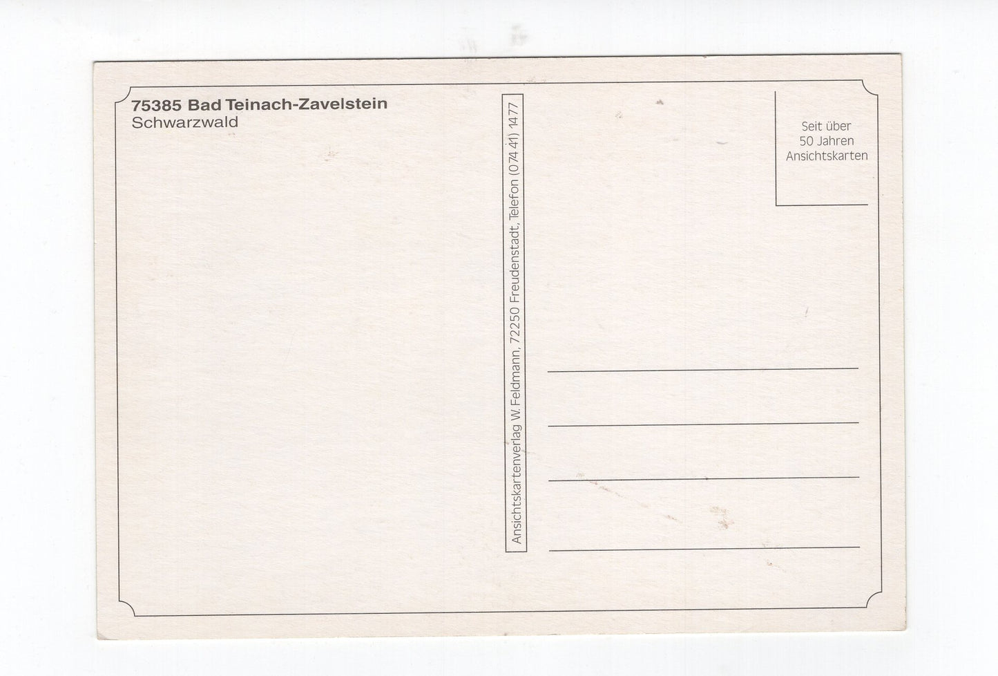 Ansichtskarte Bad Teinach-Zavelstein / Schwarzwald