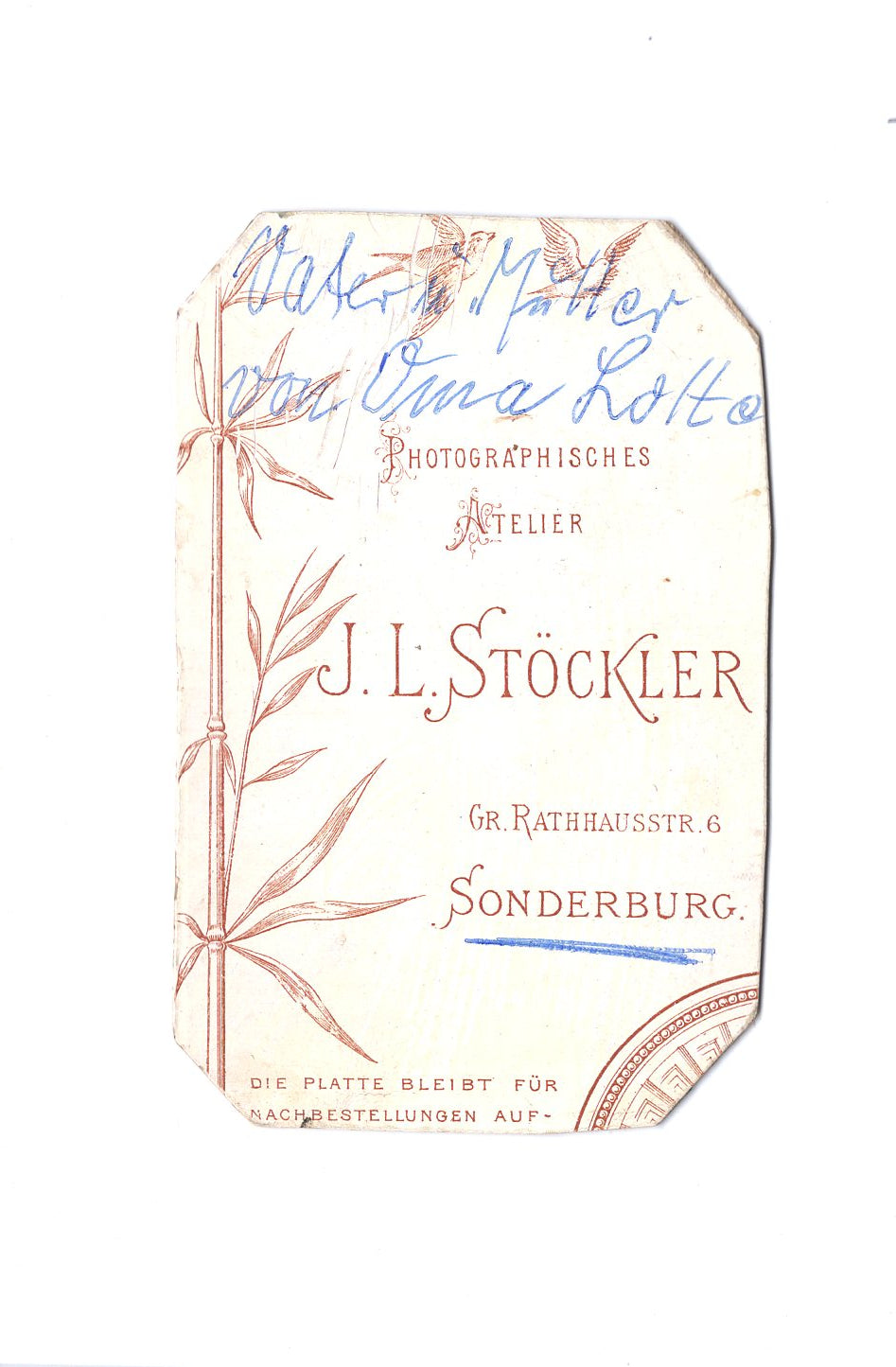 Fotografie Soldat mit Frau - Sonderburg 1880er