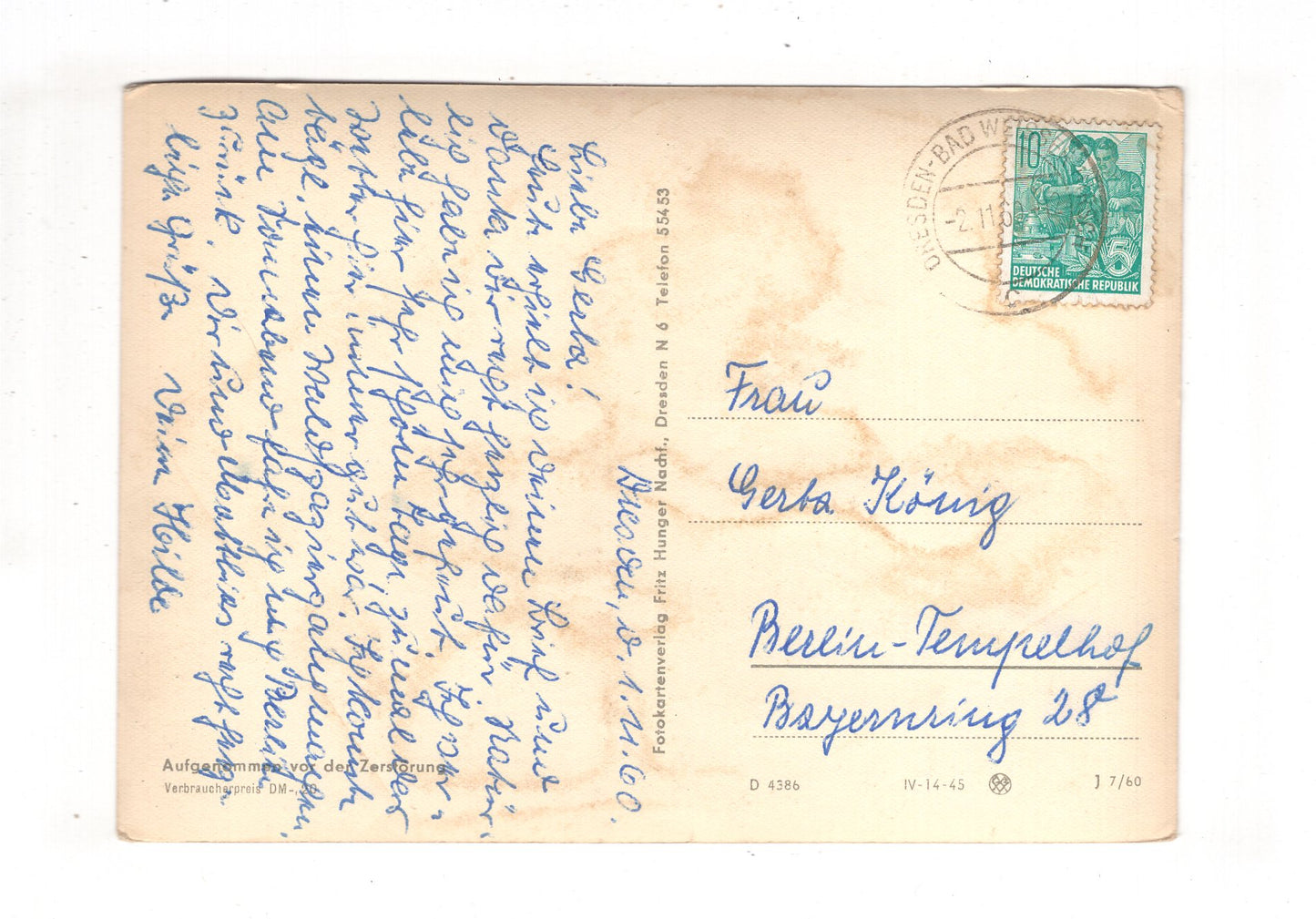 Ansichtskarte Dresden DDR / Semper-Oper / I1-69