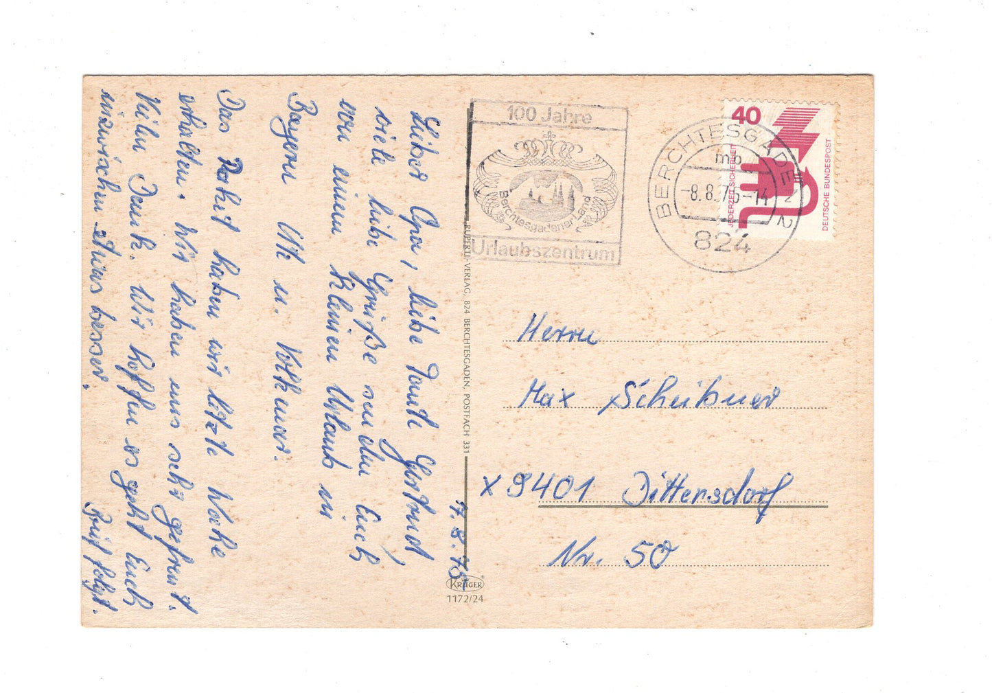 Ansichtskarte Feriengrüße vom Königssee / G1-60