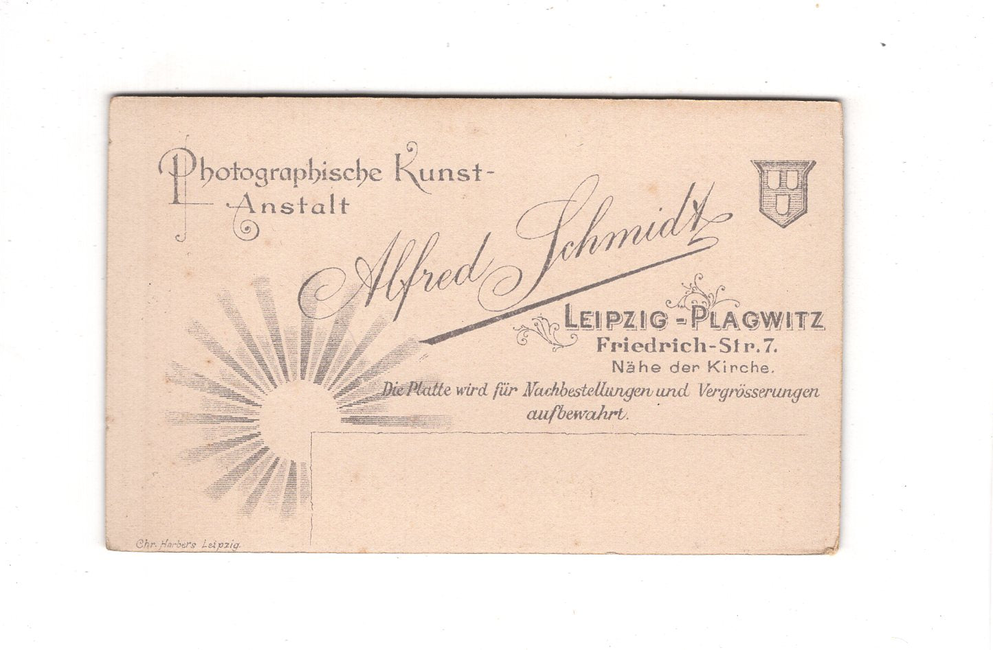 Fotografie Damenportrait - Leipzig-Plagwitz 1890er