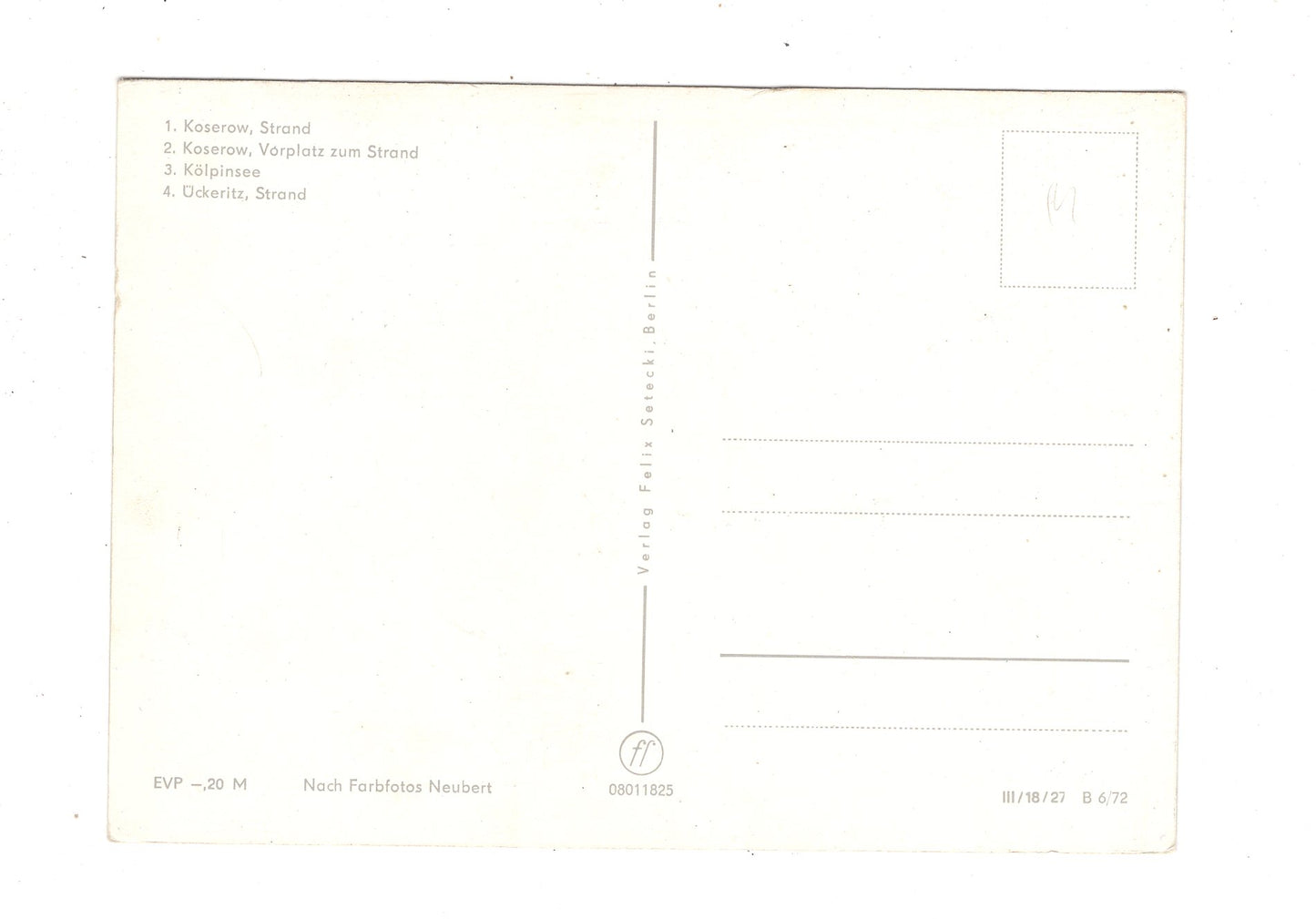Ansichtskarte Insel Usedom / Koserow / Kölpinsee +++ / L1-67