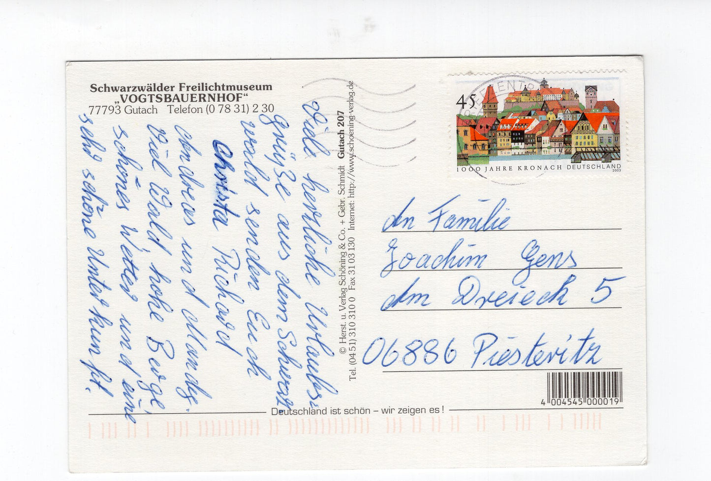 Ansichtskarte Gutach / Freilichtmuseum Vogtsbauernhof