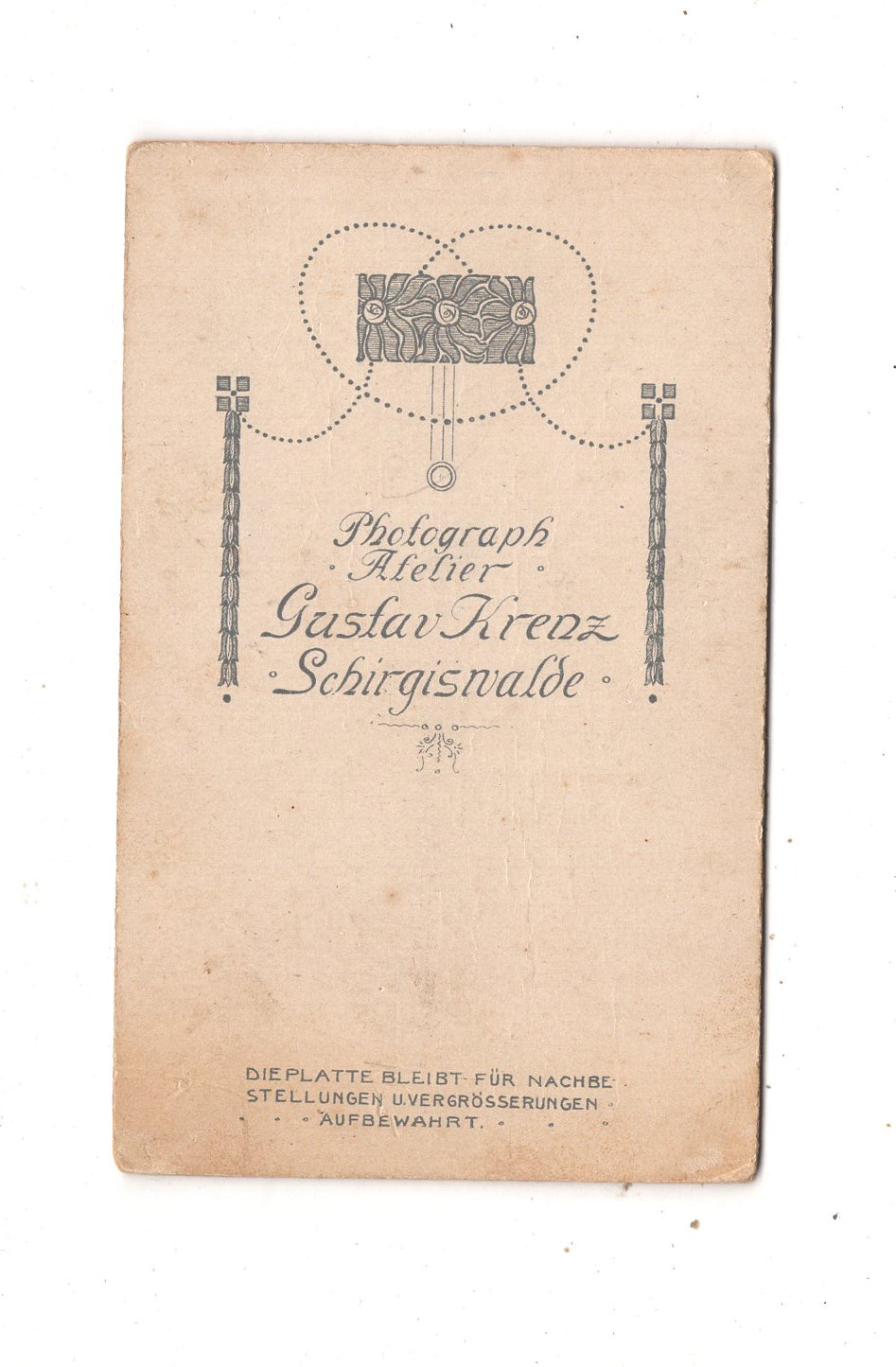 Fotografie Feine Dame - Schirgiswalde um 1900