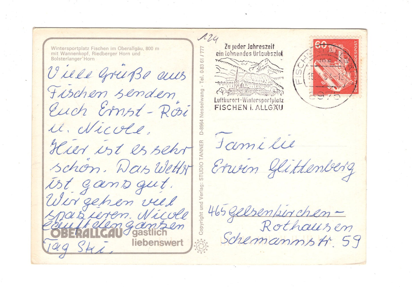 Ansichtskarte Fischen im Oberallgäu / H1-56