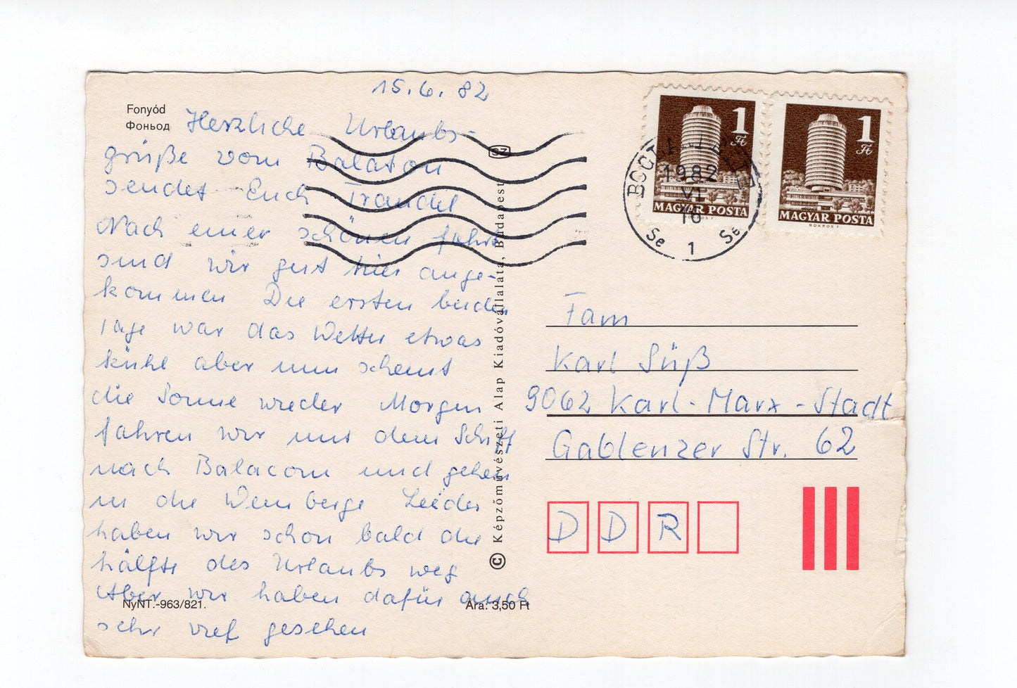 Ansichtskarte Fonyod / Ungarn