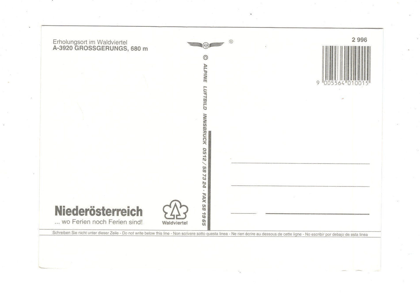 Ansichtskarte Großgerungs im Waldviertel / Niederösterreich / Österreich