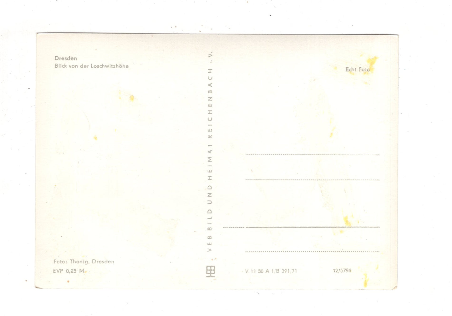 Ansichtskarte Dresden DDR / Blick von der Loschwitzhöhe / I1-69