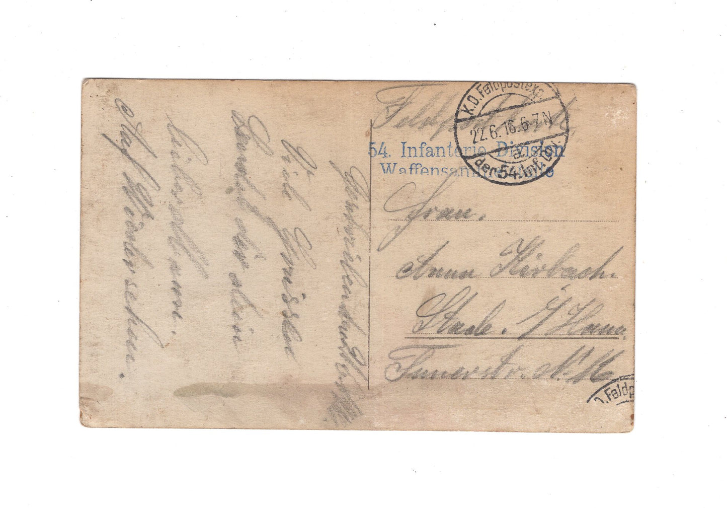 Ansichtskarte / Feldpost / Foto / Gruppenbild Soldaten - 1916