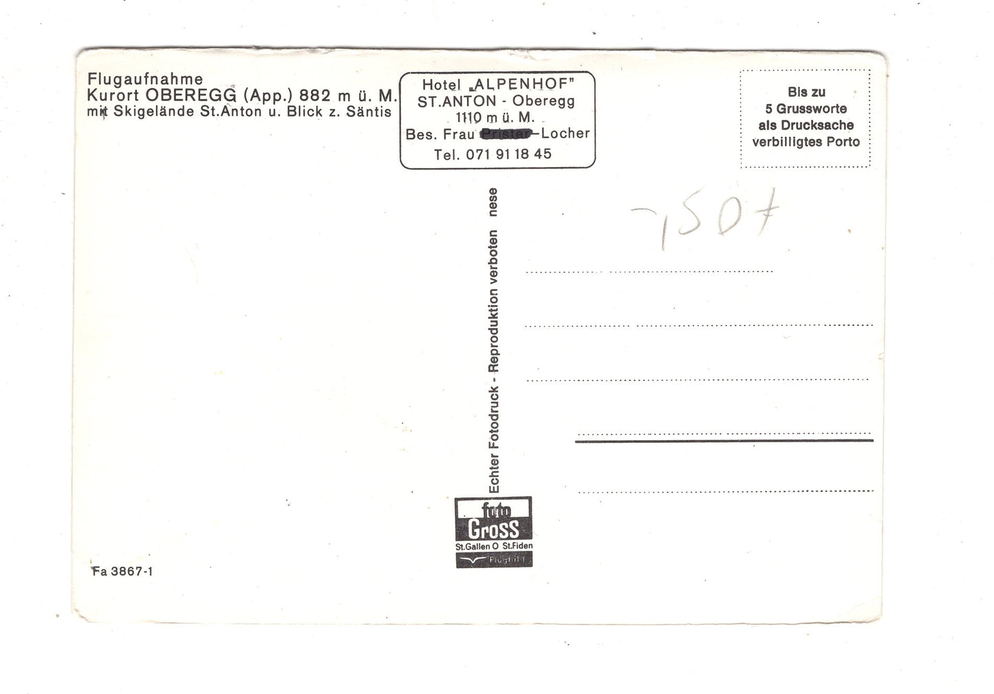 Ansichtskarte Oberegg / Österreich / N1-66