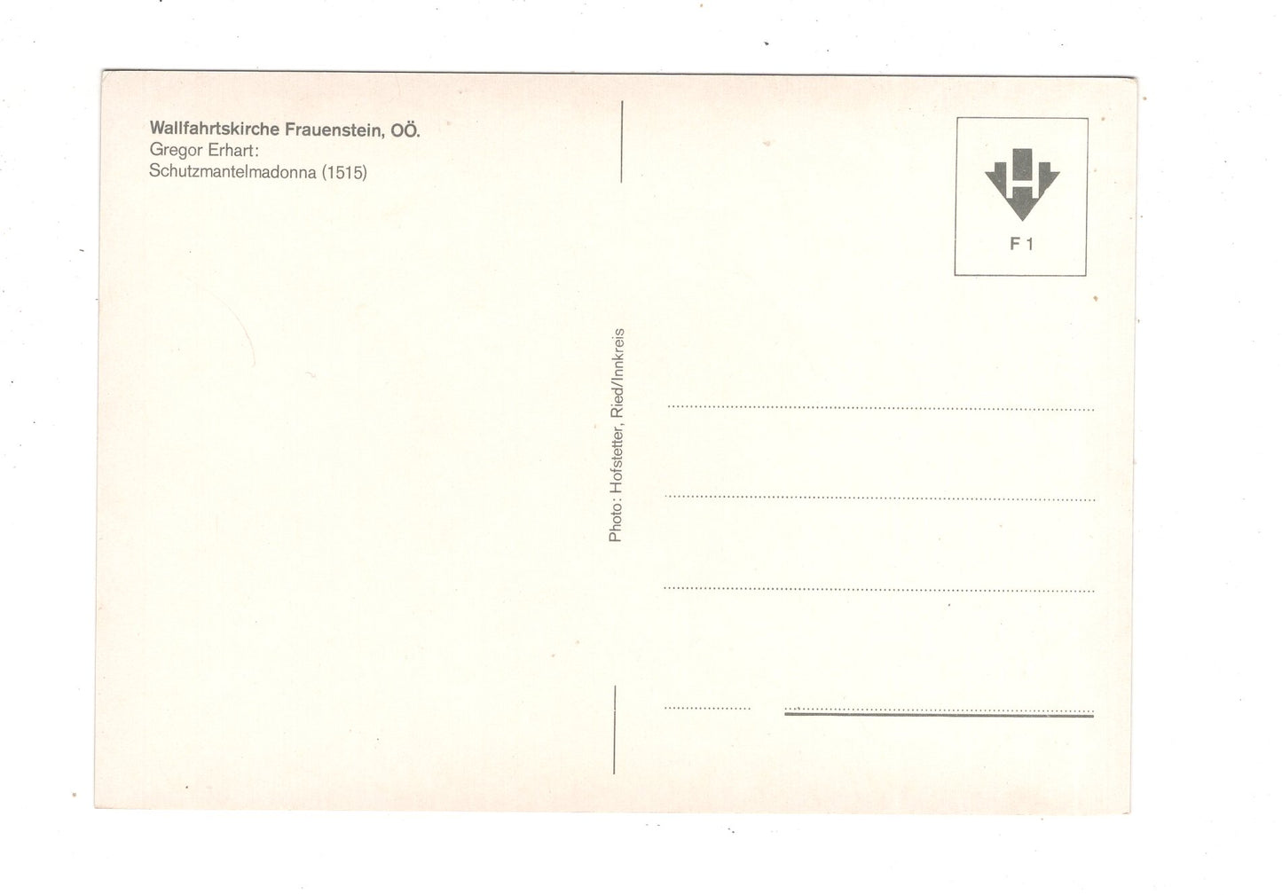 Ansichtskarte Wallfahrtskirche Frauenstein / Oberösterreich / Österreich