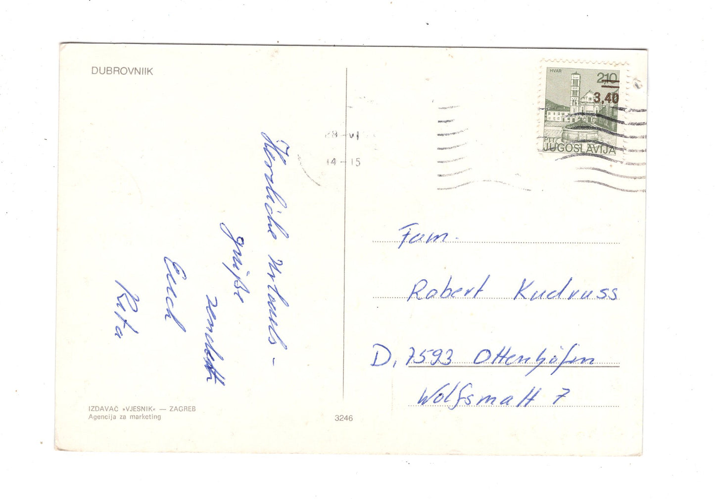 Ansichtskarte Dubrovnik / Kroatien / M1-70