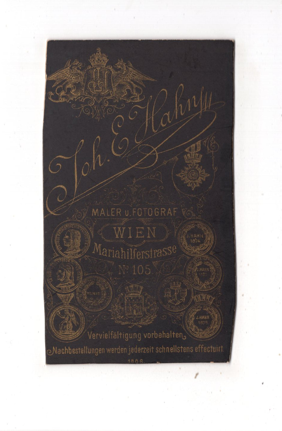 Fotografie Niedliches kleines Mädchen - Wien 1886 / CDV M1-28