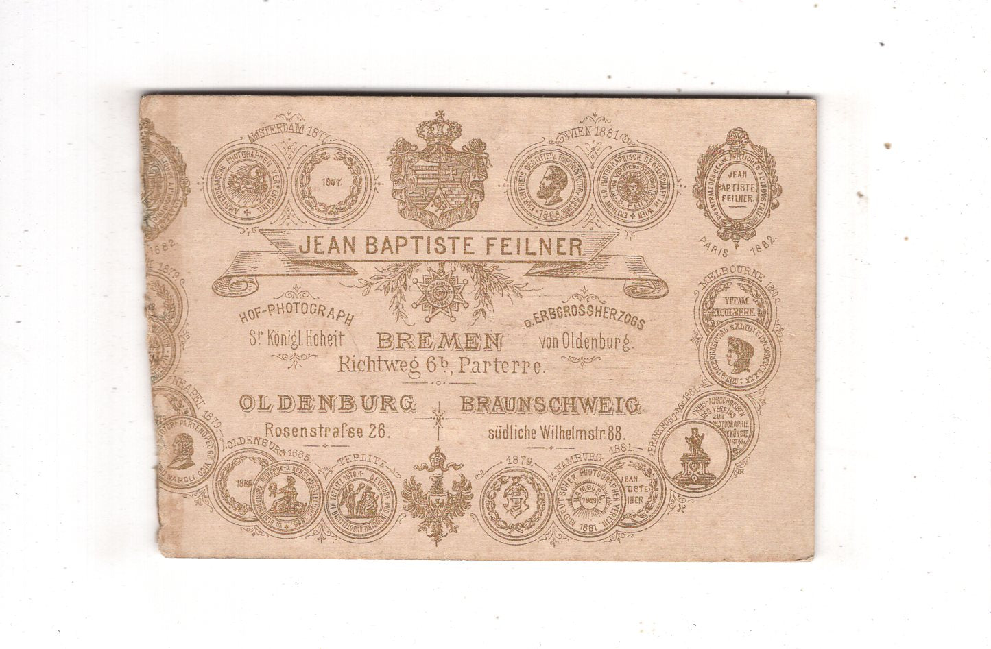 Fotografie Schönes Kinderbild / Baby - Bremen +++ 1880er