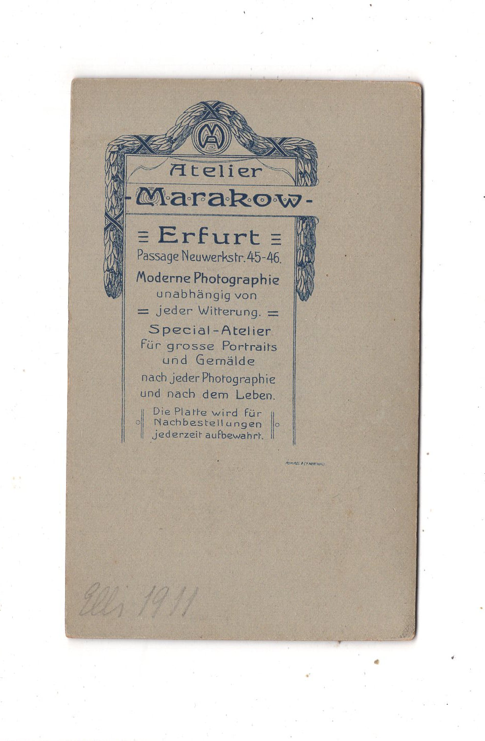 Fotografie Feine Dame - Erfurt 1911